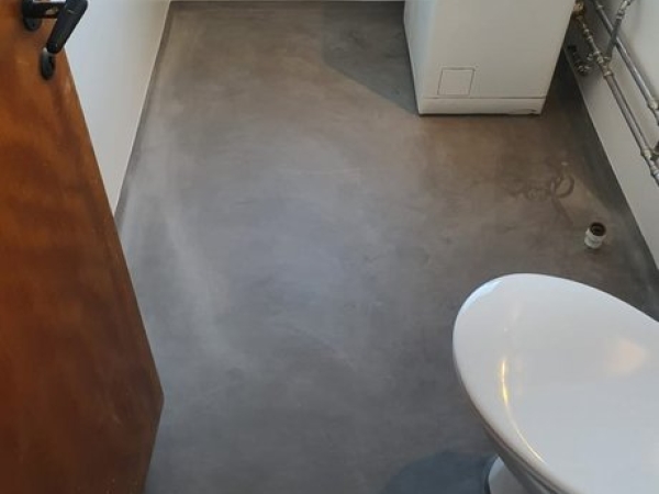 microcement gulv til badeværelset